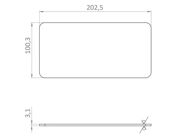 3.1mm PEEK Radome